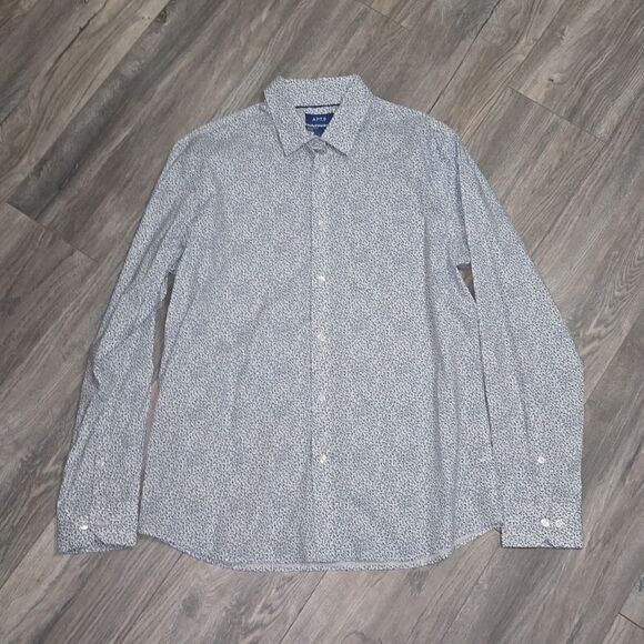 NWOT, Apt. 9 • Premium Flex No Iron Floral Button Down Dress Shirt, Size Large - Picture 1 of 4